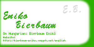 eniko bierbaum business card